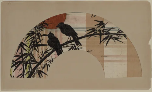 Fan by Henri Charles Guérard, drawing, 1885-1895