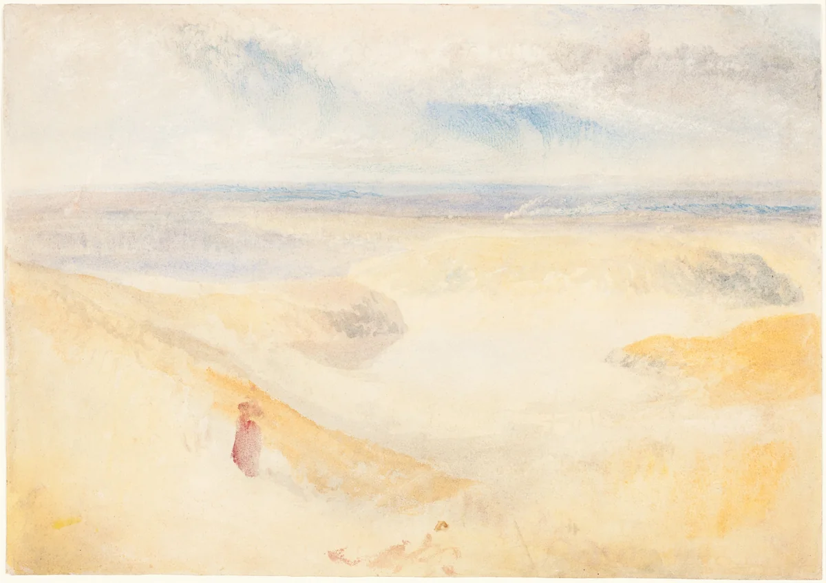A Yorkshire River by Joseph Turner, drawing, 1827
