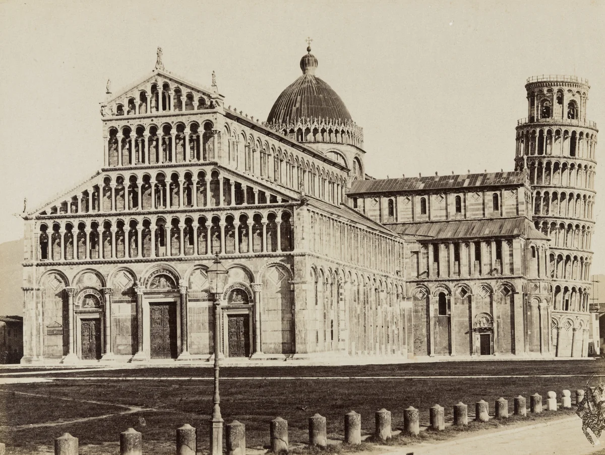 Pisa Cathedral in Campo dei Miracoli, Pisa by Enrico van Lint, photograph, 1880