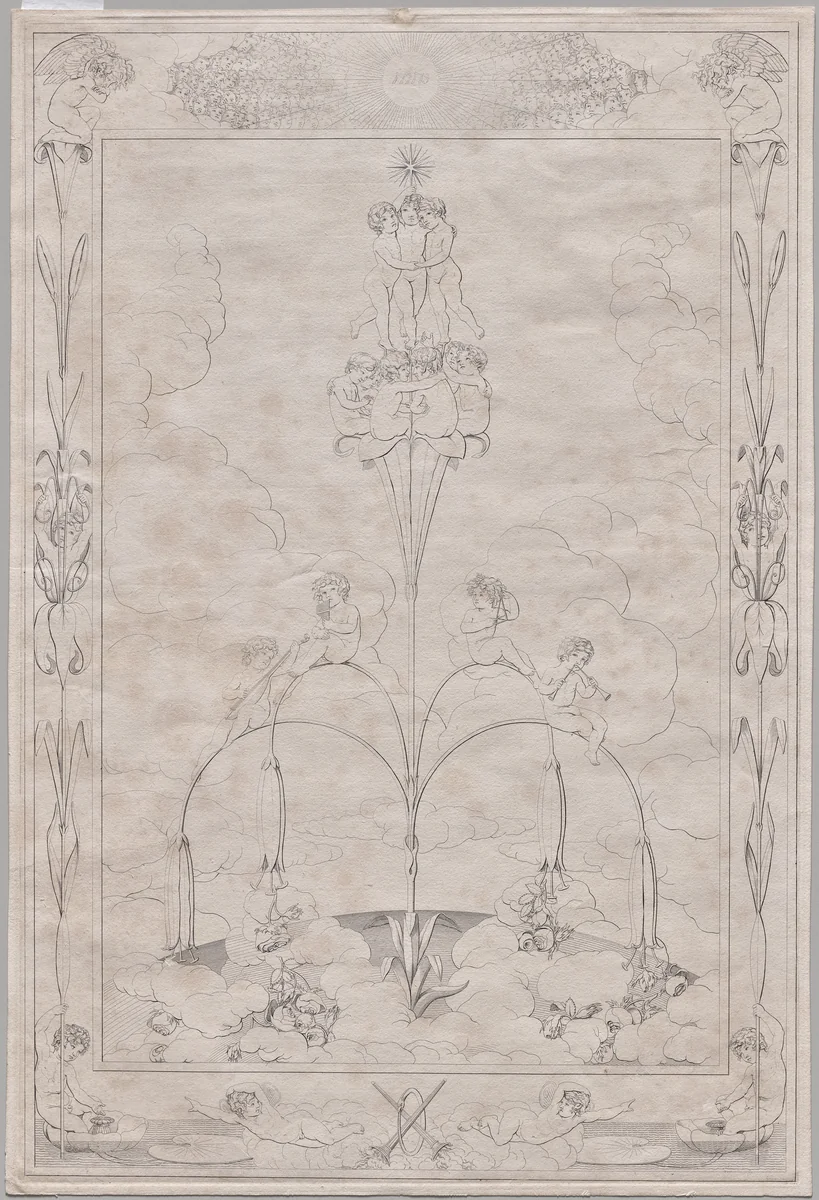 Morning by Philipp Otto Runge, print, 1803-1805