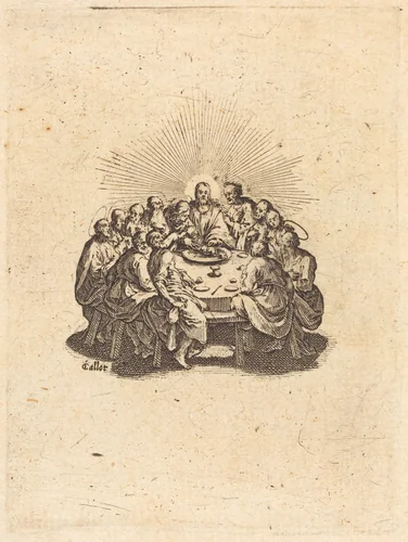 The Last Supper by Jacques Callot, print, 1618