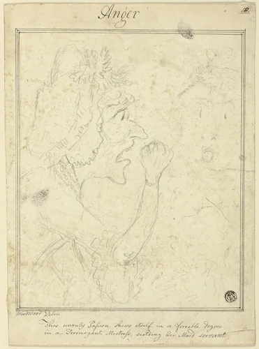 Anger by George Woodward, drawing, 1770-1809