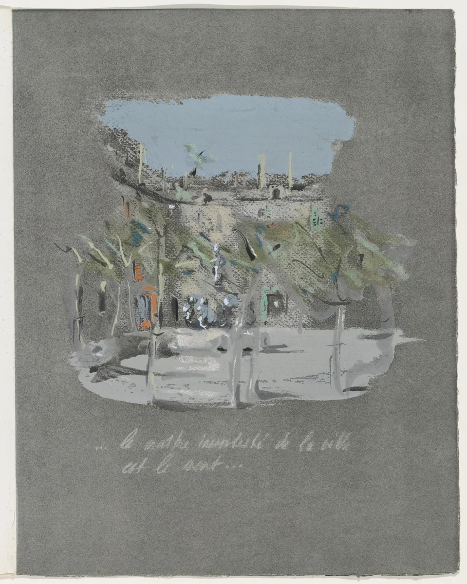 Plate (page 55) from Mille Regrets (A Thousand Regrets) by Christian Bérard, illustrated book, 1947