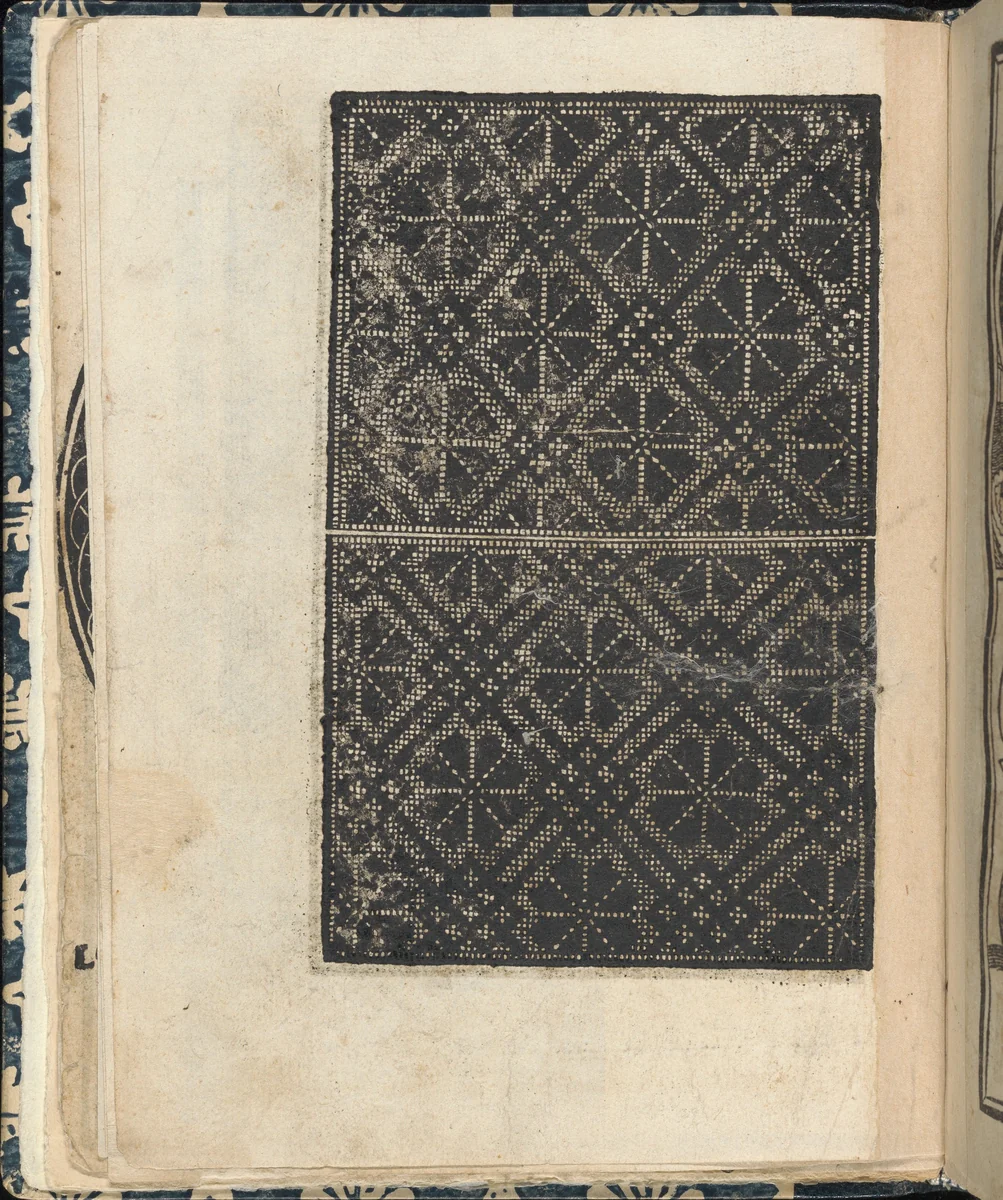 Essempio di recammi, page 8 (verso) by Giovanni Antonio Tagliente, book, 1530