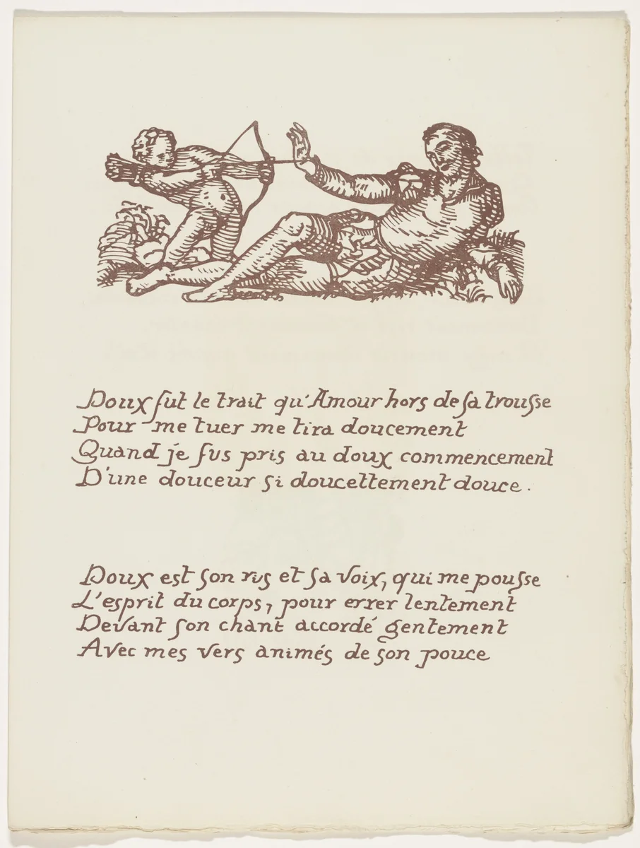 Headpiece (folio 40) from Les Amours (The Loves) by Émile Bernard, illustrated book, 1915