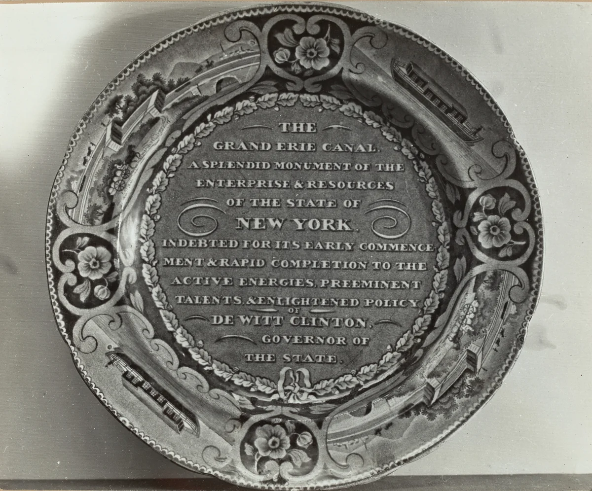 Memorial Plate - "Dewitt Clinton" by Helmut Hiatt, index of american design, 1936
