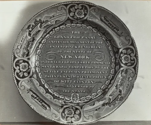Memorial Plate - "Dewitt Clinton" by Helmut Hiatt, index of american design, 1936