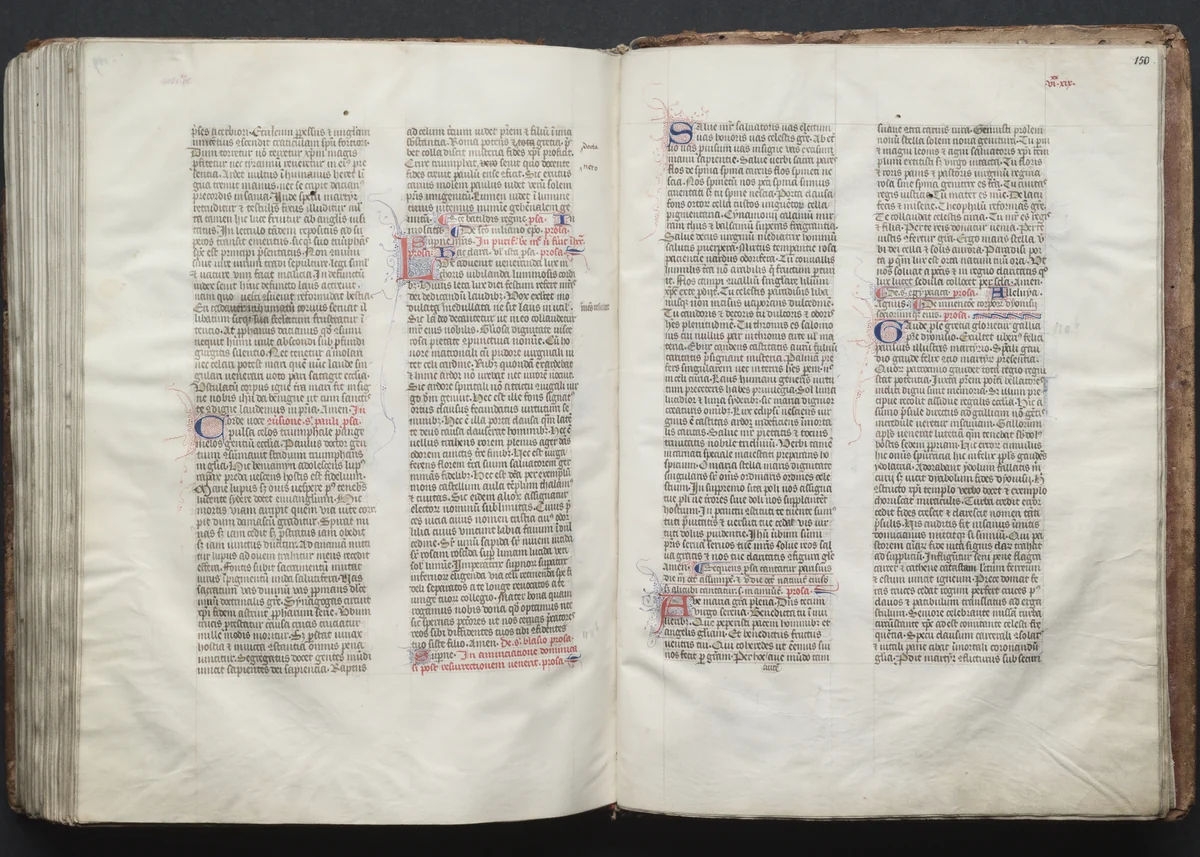 The Gotha Missal: Fol. 149v, Text by Master of the Boqueteaux, book, 1370-1380