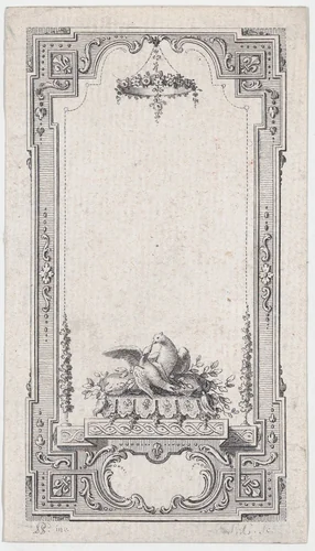 Frontispiece, from Bussy-Rabutin's "Histoire amoureuse des Gaules" by Pierre Philippe Choffard, print, 1754