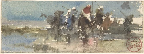Moors on Horseback by Mariano Fortuny Marsal, drawing, 1838-1874