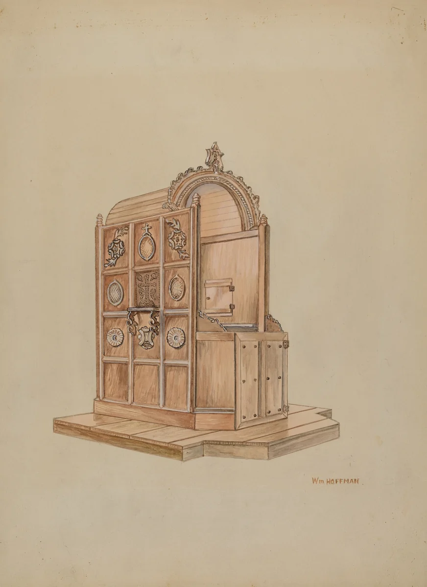 Confessional by William Hoffman, index of american design, 1935-1942