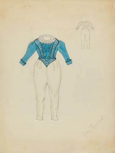 Child's Trousers and Top by Esther Peck, index of american design, 1935-1942