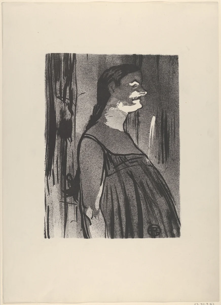 Madame Abdala, from "Le Café Concert" by Henri de Toulouse-Lautrec, print, 1893