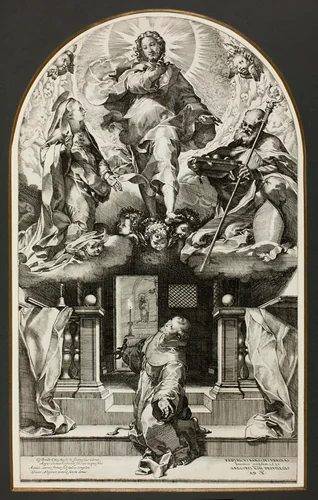 The Vision of Saint Francis by Federico Barocci, print, 1581