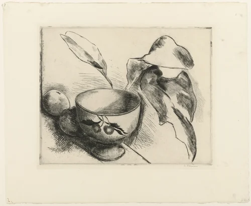 Still-Life with Pot (Stilleben mit Topf) by Heinrich Nauen, print