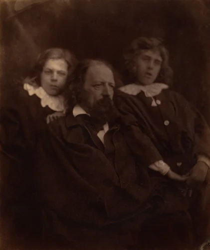 Alfred Tennyson with his Sons by Julia Margaret Cameron, photograph, 1865