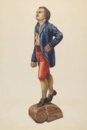 Figurehead: "Jolly Tar" by Mary E. Humes, index of american design, 1855-1995