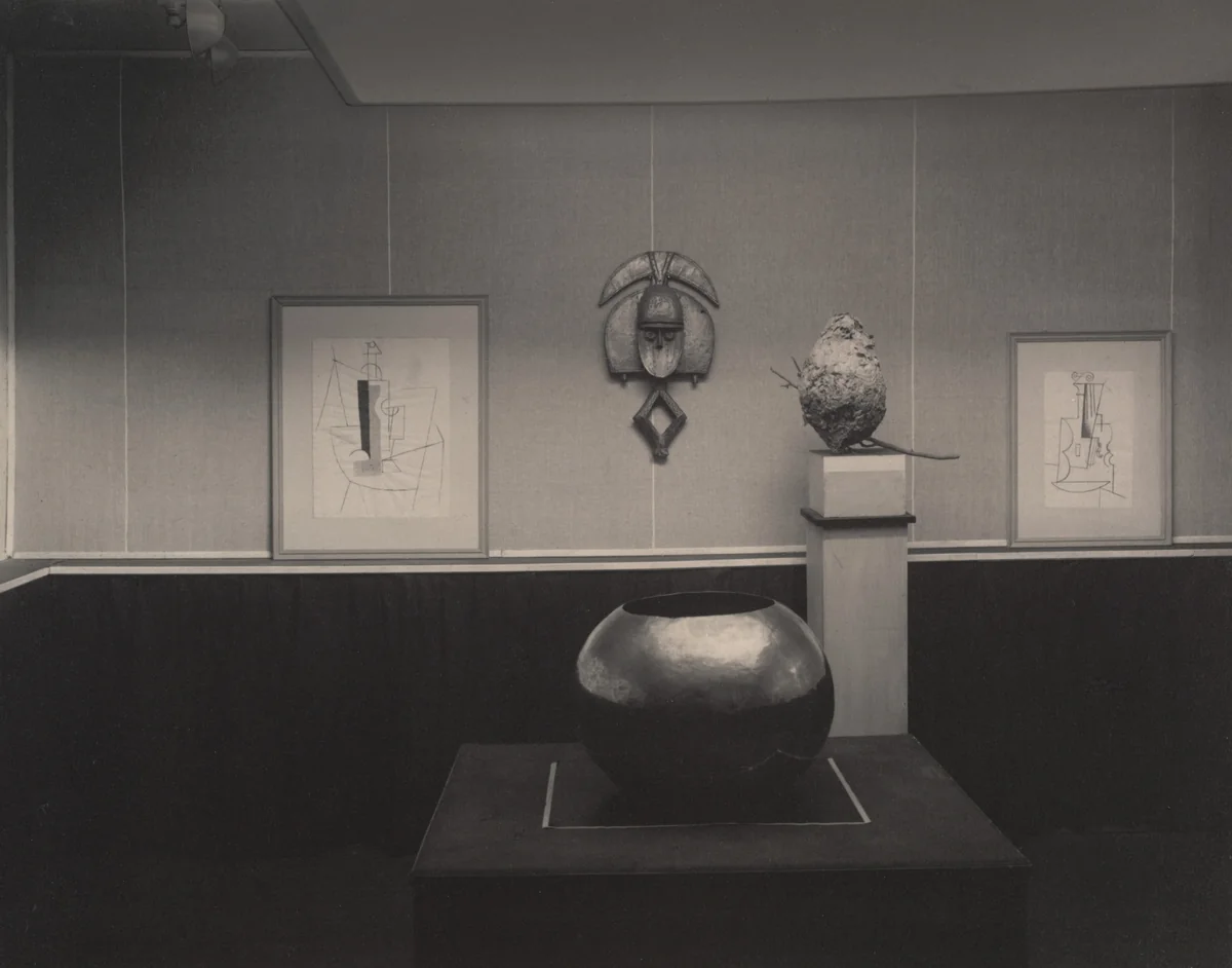 Picasso-Braque Exhibition at "291" by Alfred Stieglitz, photograph, 1915