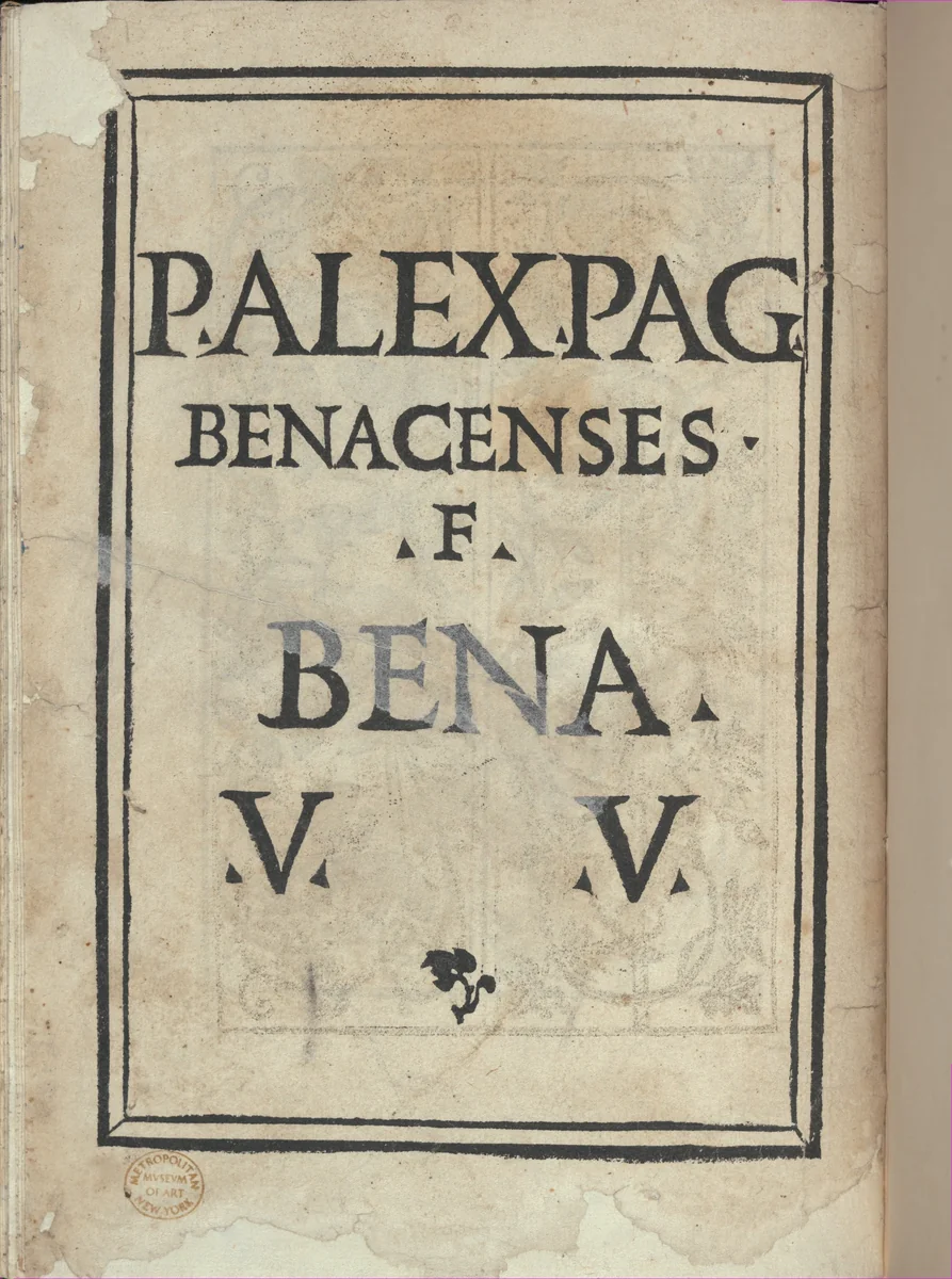 Libro quarto. De rechami per elquale se impara in diuersi modi lordine e il modo de recamare...Opera noua, page 18 (verso) by Alessandro Paganino, book, 1532
