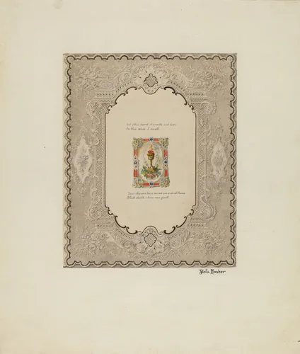 Valentine by Stella Mosher, index of american design, 1941