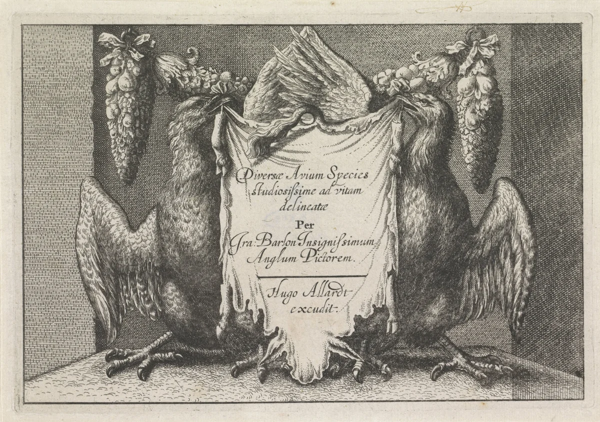 Acht duiven by Wenceslaus Hollar, print, 1662