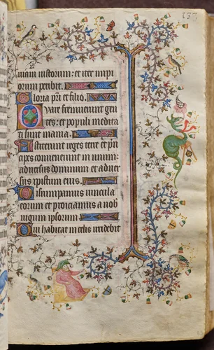 Hours of Charles the Noble, King of Navarre (1361-1425): fol. 69r, Text by Master of the Brussels Initials and Associates, book, 1400-1410