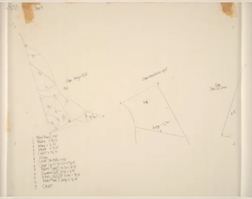 Drawing for Changes and Disappearances No. 33 by John Cage, drawing, 1979-1982