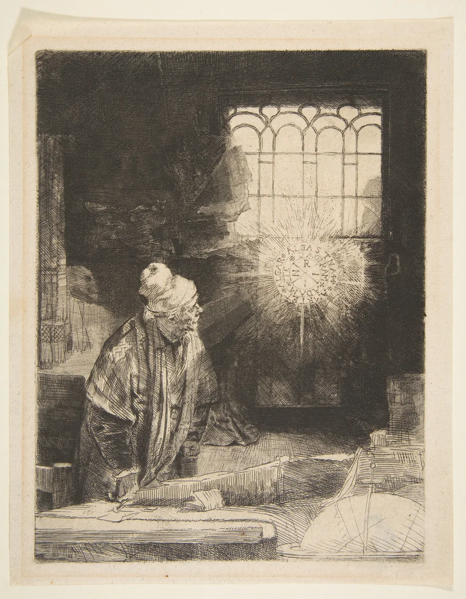 Faust by Rembrandt van Rijn, print, 1647-1657