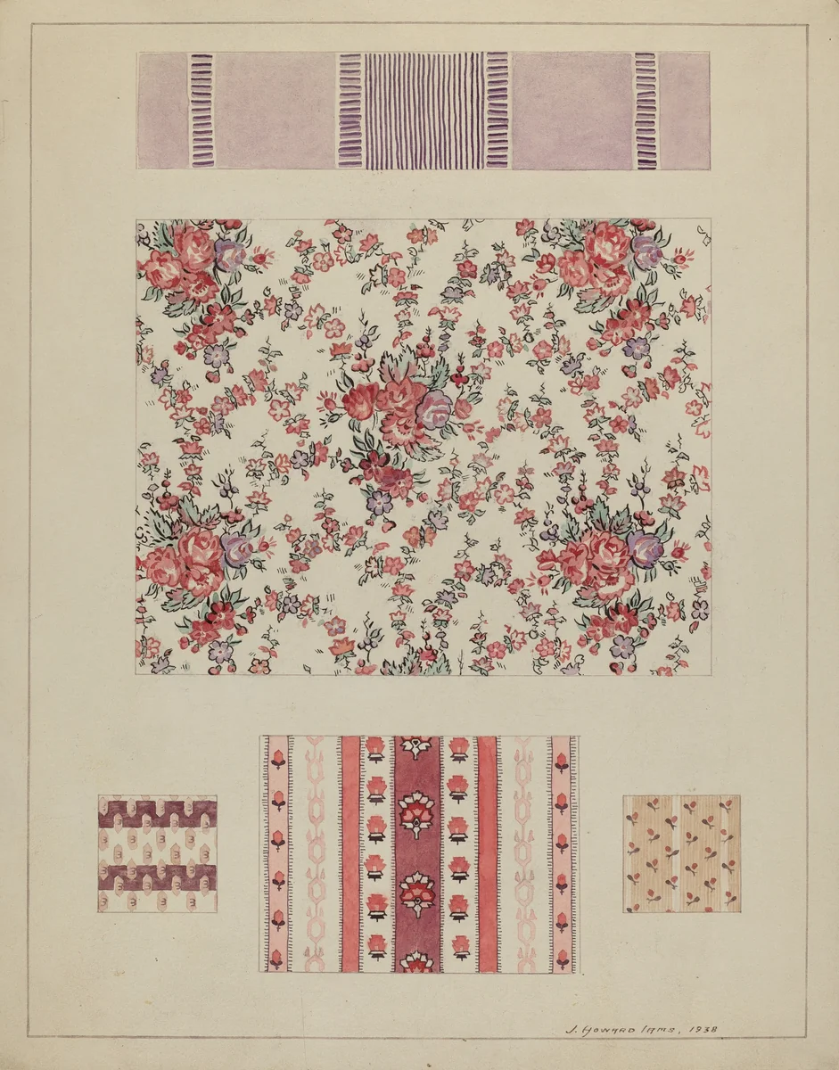 Printed Cotton by J. Howard Iams, index of american design, 1938