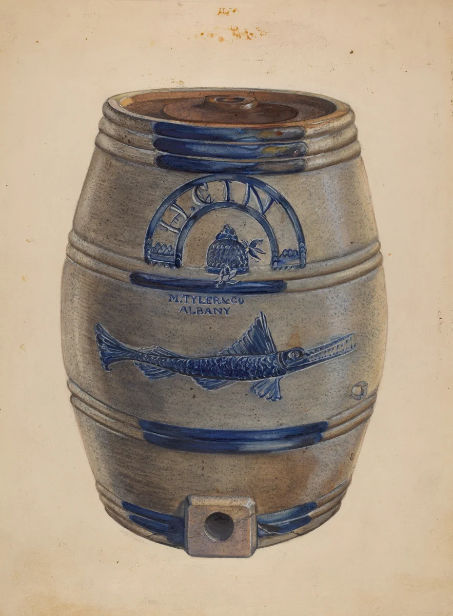 Holland Gin Keg by Bertha Stefano, index of american design, 1937