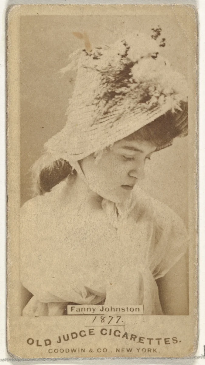 Fanny Johnston, from the Actors and Actresses series (N171) for Old Judge Cigarettes by Goodwin & Company, photograph, 1886-1890