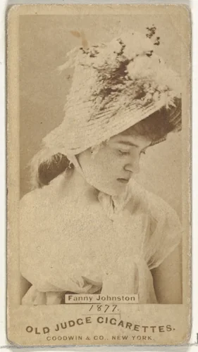 Fanny Johnston, from the Actors and Actresses series (N171) for Old Judge Cigarettes by Goodwin & Company, photograph, 1886-1890
