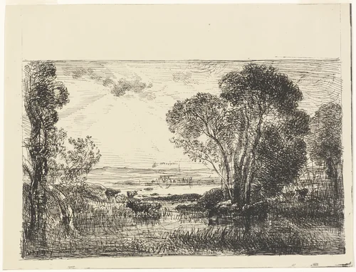 The Hydraulic Machine by Charles-François Daubigny, print, 1862