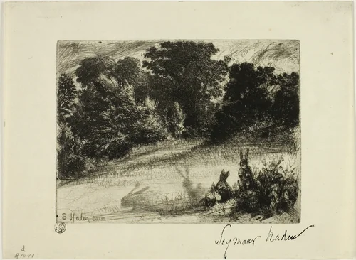 Combe Bottom by Francis Seymour-Haden, print, 1860