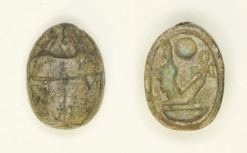 Scarab: Nebmaatra (Amenhotep III) by Egyptian, other, -1390--1352