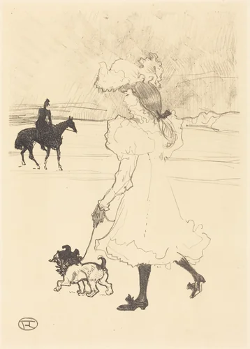 In the Woods (Au bois) by Henri de Toulouse-Lautrec, print, 1899