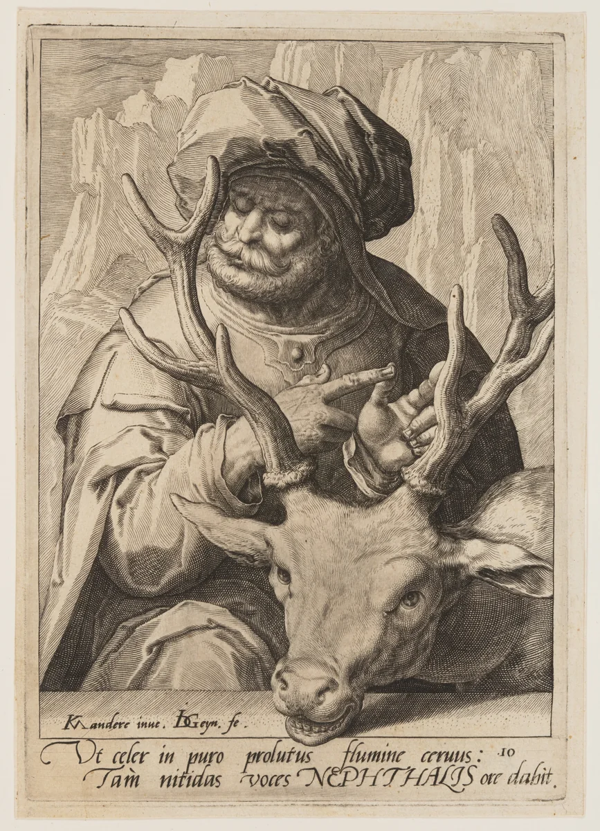 Naphthali, from The Twelve Sons of Jacob by Jacques de Gheyn II, print, 1584-1594