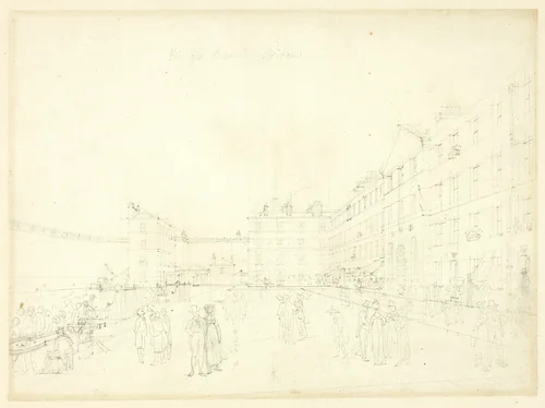 Study for King's Bench Prison, from Microcosm of London by Augustus Charles Pugin
Thomas Rowlandson, drawing, 1807-1808