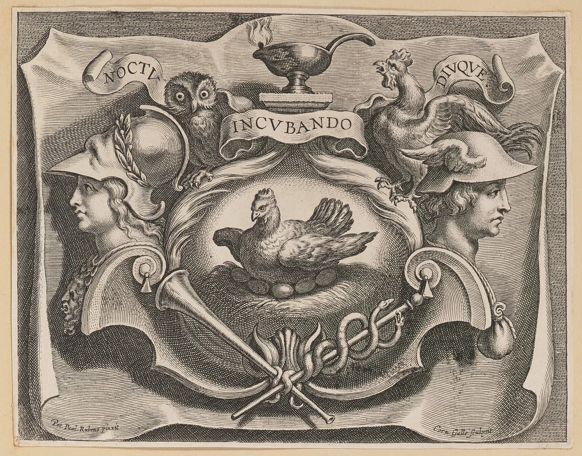Vignette for the Title Page of Martinus Bonacina, Opera Omnia by Cornelis Galle
Peter Paul Rubens, print, 1632