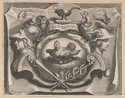 Vignette for the Title Page of Martinus Bonacina, Opera Omnia by Cornelis Galle
Peter Paul Rubens, print, 1632