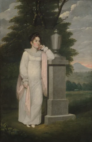 Mrs. Cephas Thompson (Olivia Leonard) by Cephas Thompson, artwork, 1807-1820