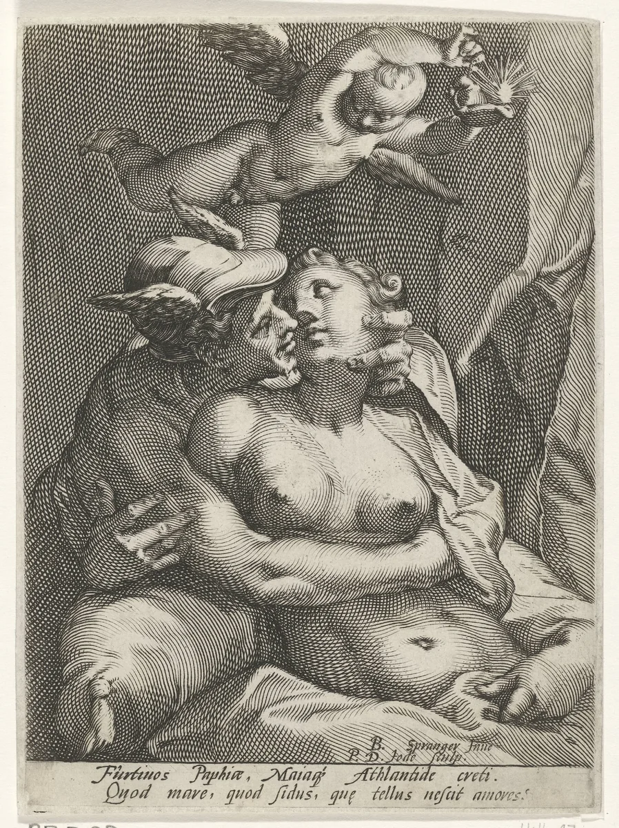 Venus and Mercury by Unknown, print, 1590-1632