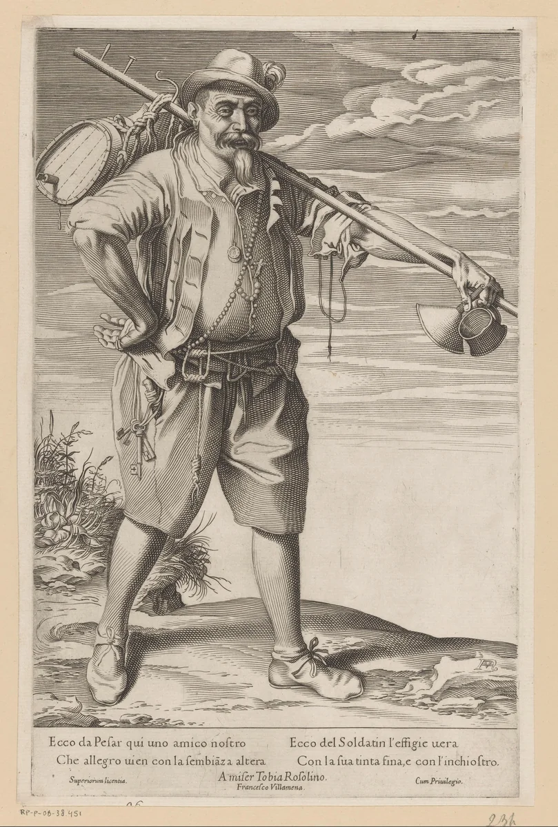 Inktverkoper by Unknown, print, 1576-1624