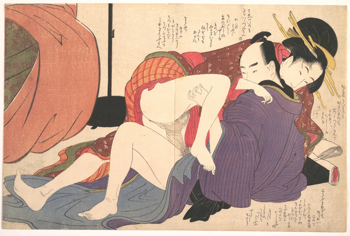 Erotic Print by Kitagawa Utamaro (喜多川歌麿), print, 1753-1806