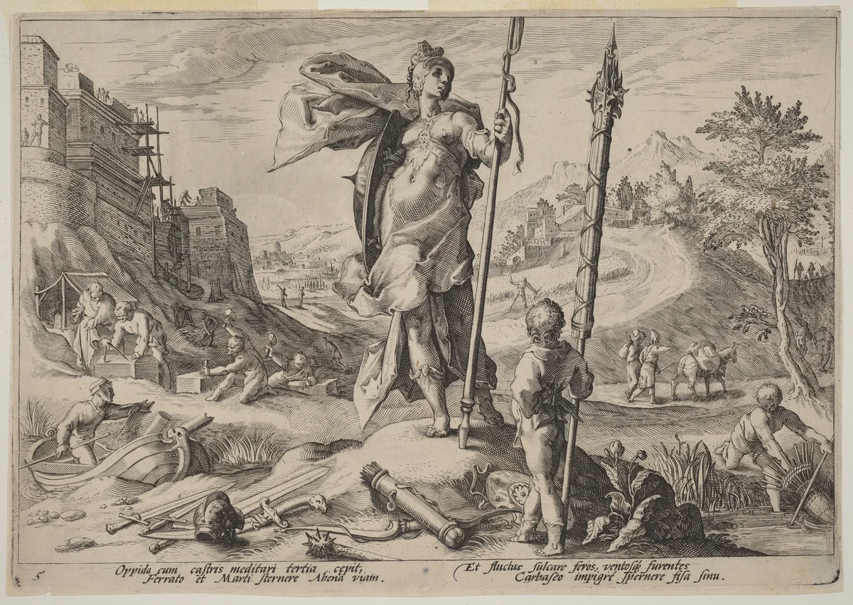 The Age of Bronze by Hendrick Goltzius, print, 1595-1605