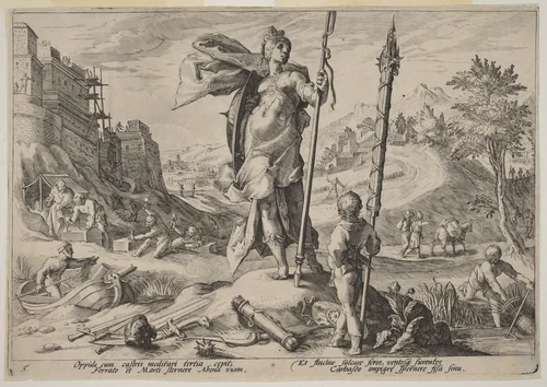 The Age of Bronze by Hendrick Goltzius, print, 1595-1605
