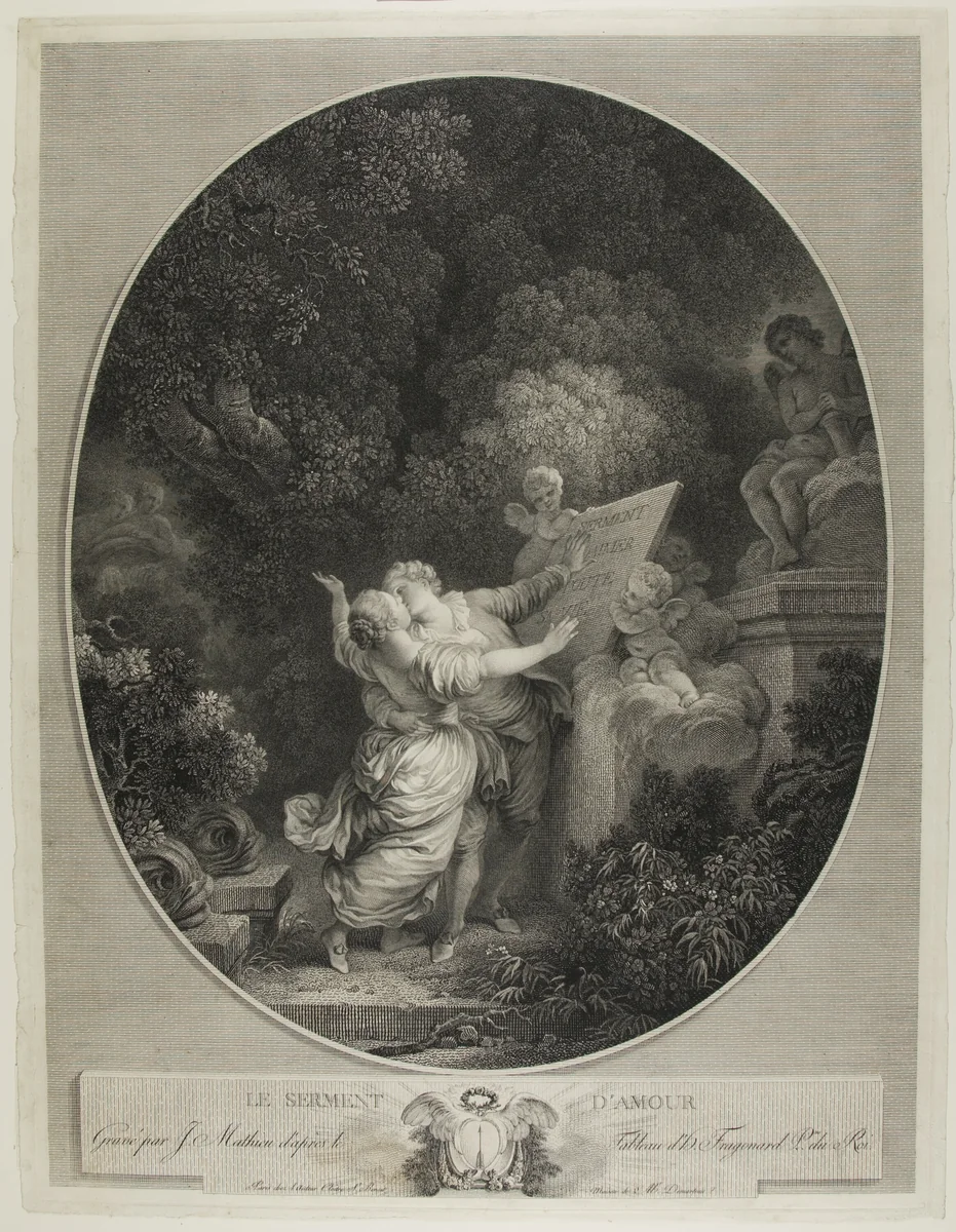 The Sermon of Love by Jean Mathieu, print, 1769-1815