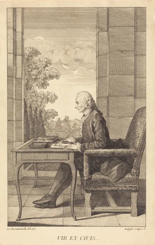 M. Lambert by Jean-Baptiste Delafosse, print, 1761