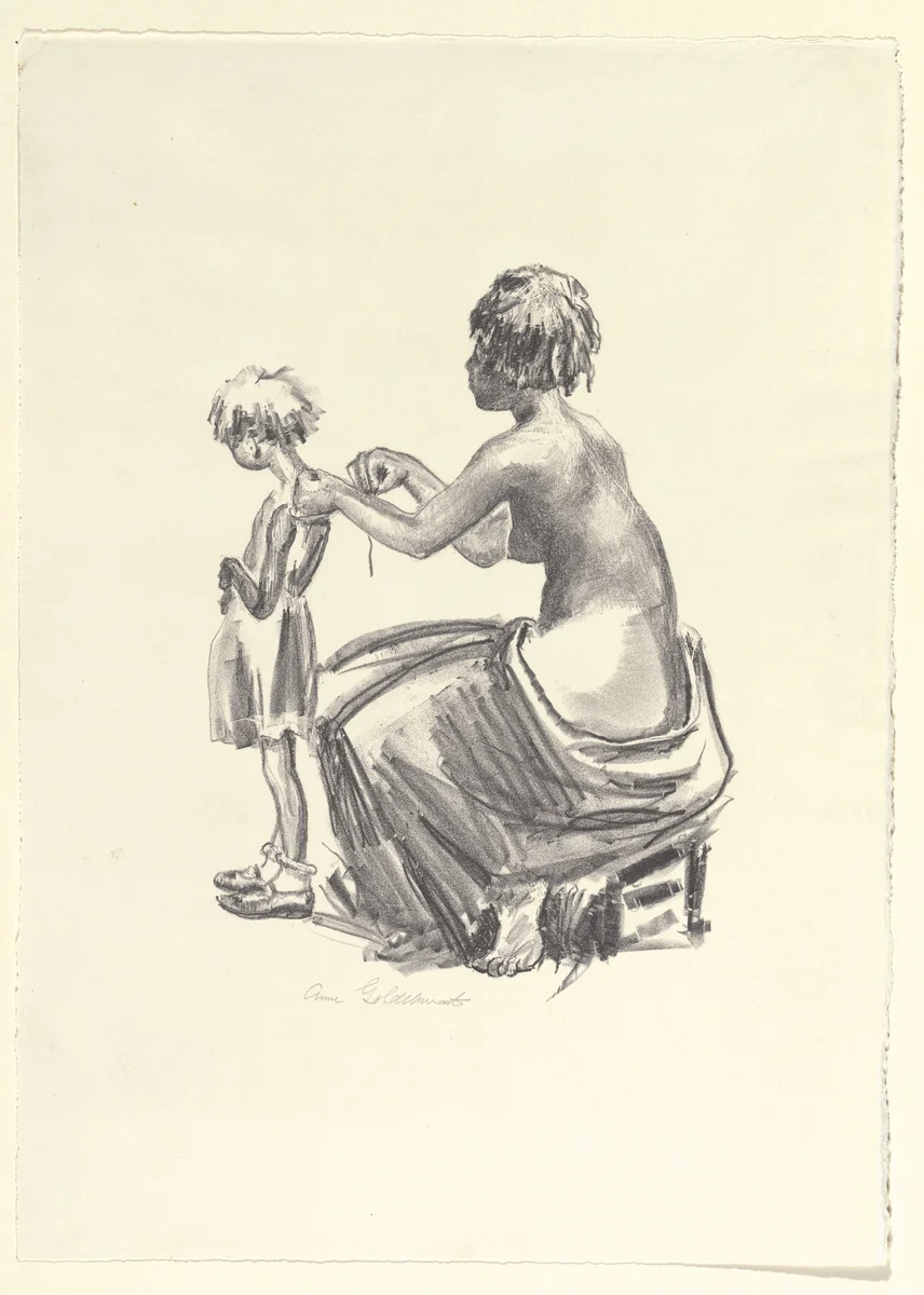 Her Daughter by Anne Goldthwaite, print, 1934