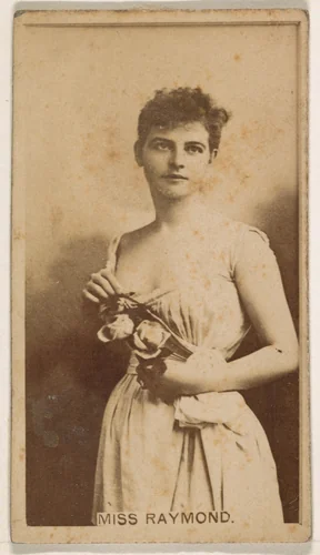 Frankie Raymond, from the Actresses series (N245) issued by Kinney Brothers to promote Sweet Caporal Cigarettes by Kinney Brothers Tobacco Company, photograph, 1890